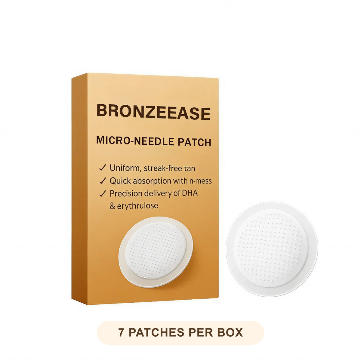 BronzeEase™ Micro-Needle Tanning Patch – Flawless, Streak-Free Sunless Glow