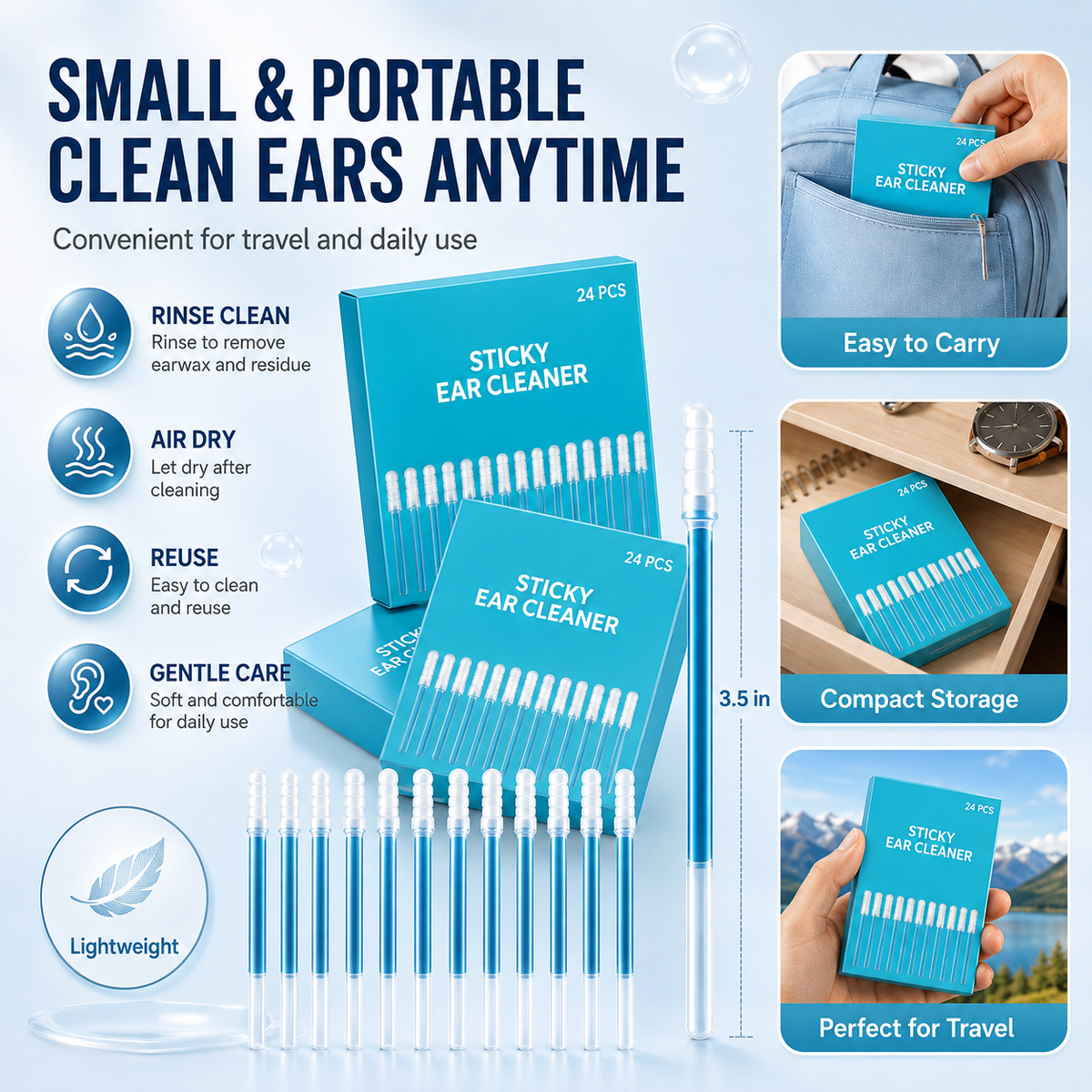 Sticky Ear Cleaner – Powerful Cleaning, Gentle on Ears