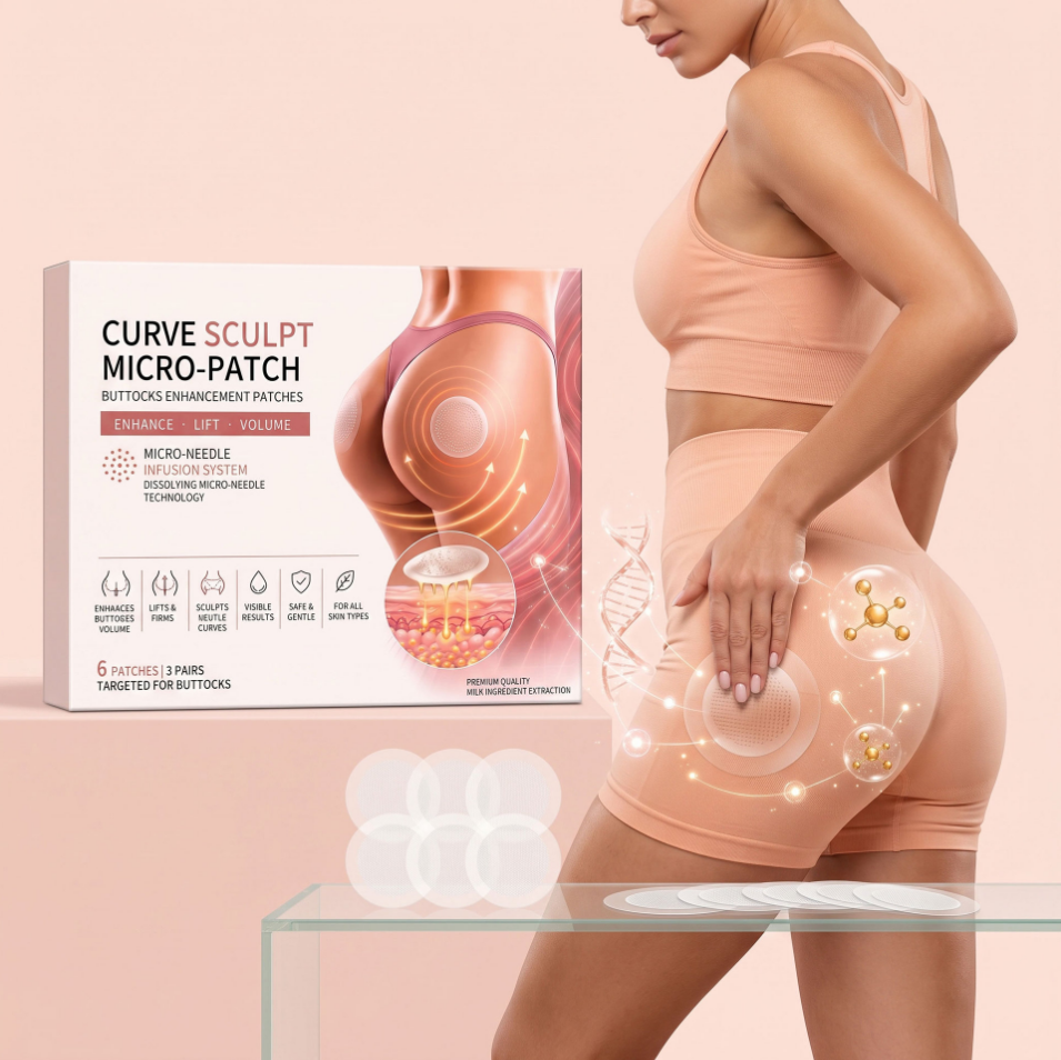 Dissolvable Micro Skincare Patch for Hip Area Body Care