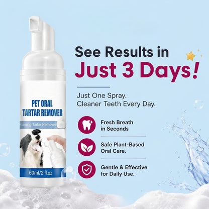 ✅End Pet Oral Problems⚡️ 3-in-1 Pet Oral Care Spray-For Dogs & Cats of All Sizes🐶🐱