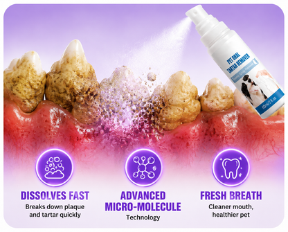 ✅End Pet Oral Problems⚡️ 3-in-1 Pet Oral Care Spray-For Dogs & Cats of All Sizes🐶🐱