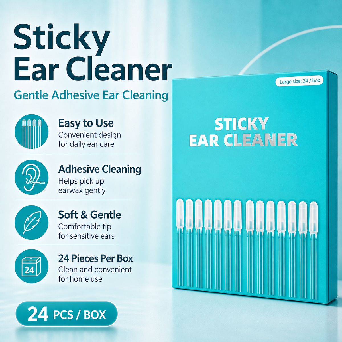 Sticky Ear Cleaner – Powerful Cleaning, Gentle on Ears