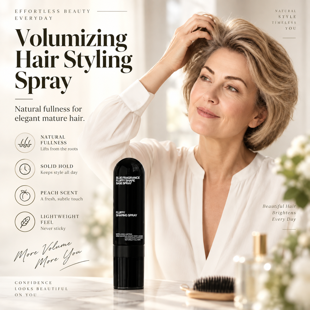 Peach-Scented Hair Volumizing Spray