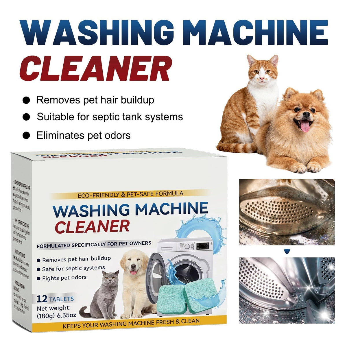 🔥 2026 Must-Have 🫧 Washing Machine & Dishwasher Cleaner Tablets – Deep Clean, Descale & Sanitize 💯✨