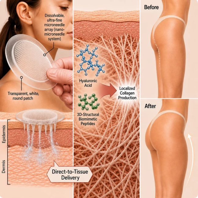Direct-to-tissue delivery for targeted skin nourishment